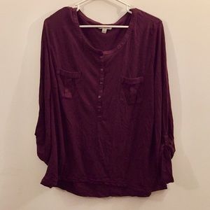 Burgundy top